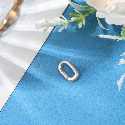 1Pc 925 Sterling Silver Spring Gate Rings STER-BBC0008-50D-1