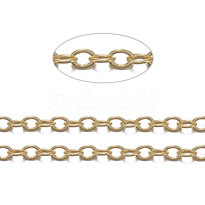 Brass Cable Chains X-CHC-034Y-G-1