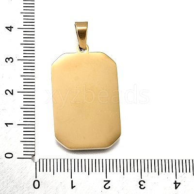 Tarot 304 Stainless Steel Enamel Pendants STAS-M119-09K-G-1