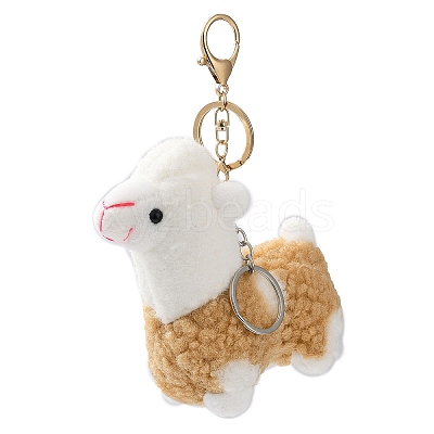 Cute Alpaca Cotton Keychain KEYC-A012-02B-1