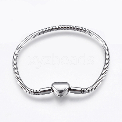 Tarnish Resistant 304 Stainless Steel European Style Chains Bracelet Making X-STAS-E428-10B-P-1