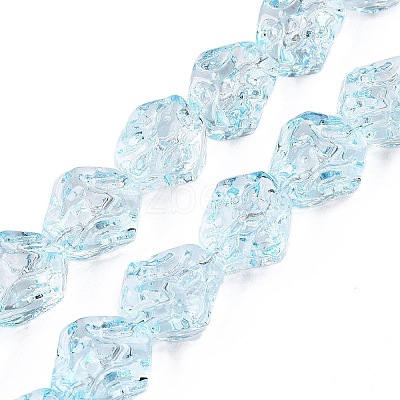 Electroplate Glass Beads Strands EGLA-N012-08H-1