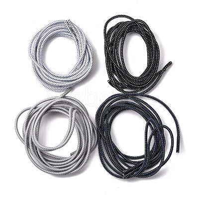 16Set 4 Color DIY Elastic Lock Shoelace AJEW-NB0002-35-1