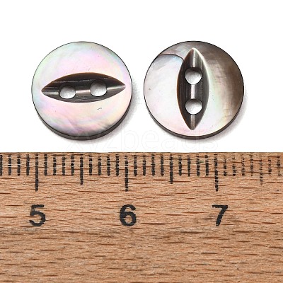 Cat Eye Style Natural Black Lip Shell Buttons SH-CBAA69B-01B-1