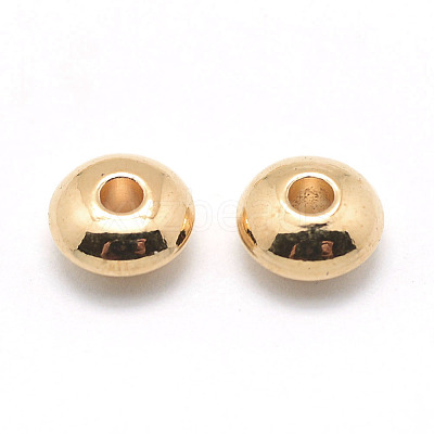 Rondelle Brass Beads KK-L112A-01G-1
