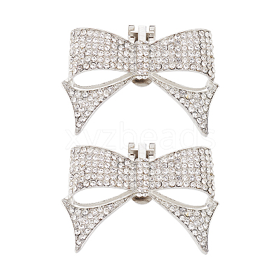 Alloy Rhinestone Shoe Decorations DIY-FG0003-79P-1