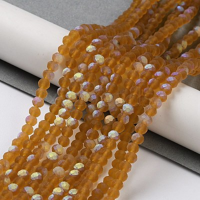 Transparent Glass Beads Strands EGLA-A034-T4mm-MB02-1