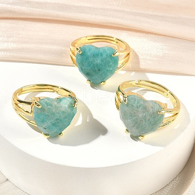 Brass Cuff Open Rings RJEW-D347-01G-10-1