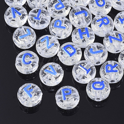 Plating Transparent Acrylic Beads MACR-T032-03-1