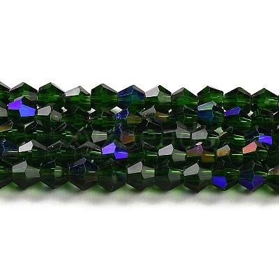 Transparent Electroplate Glass Beads Strands LS-GLAA-F029-2mm-D25-1
