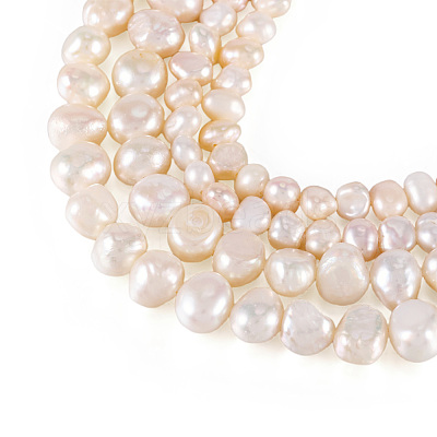 2 Strands 2 Srtyles Natural Cultured Freshwater Pearl Beads Strands PEAR-TA0001-20-1