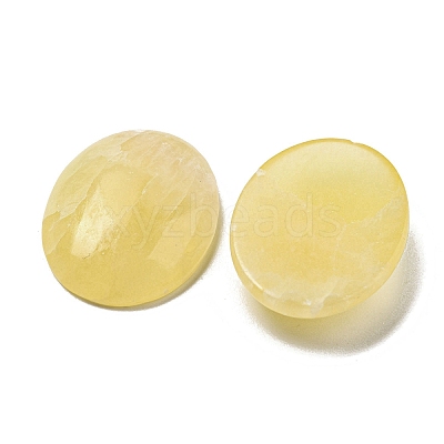Natural Yellow Jade Cabochons G-C115-01B-14-1