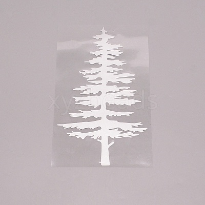 Pine Trees PVC Sticker DIY-WH0273-37-1