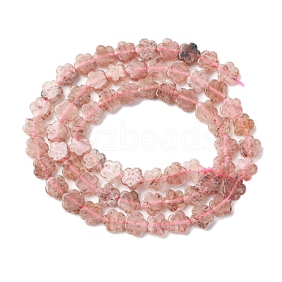 Natural Strawberry Quartz Beads Strands G-B138-C17-01-1