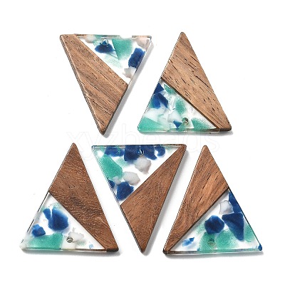 Resin and Walnut Pendants FIND-R051-01D-1