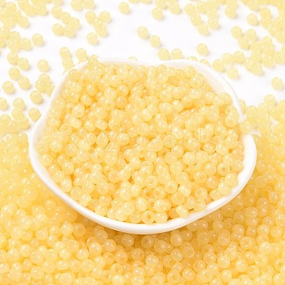 6/0 Imitation Jade Glass Seed Beads SEED-T006-04A-04-1