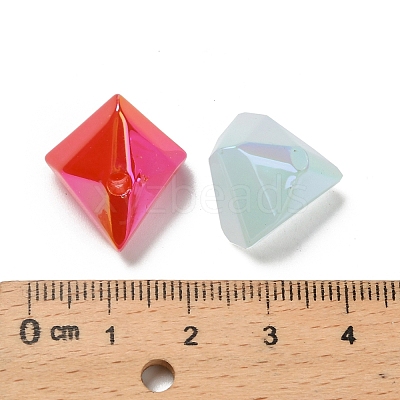 UV Plating Opaque Acrylic Imitation Jelly Beads OACR-D316-05C-1