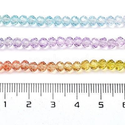 Transparent Painted Glass Beads Strands LS-DGLA-A034-T3mm-A12-1