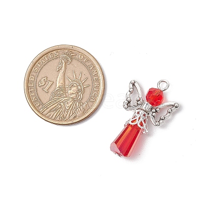 3Pcs Glass Pendants PALLOY-JF03664-02-1