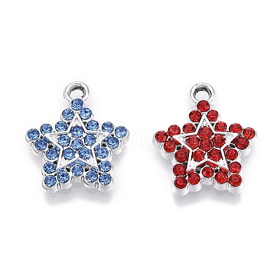 Rack Plating Alloy Pendants FIND-N005-22P-1