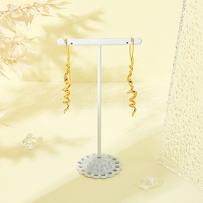 1 Pair Brass Dangle Earrings EJEW-HS0001-29G-1