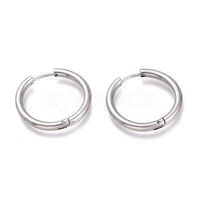 Tarnish Resistant 201 Stainless Steel Huggie Hoop Earrings EJEW-L256-05G-P-1