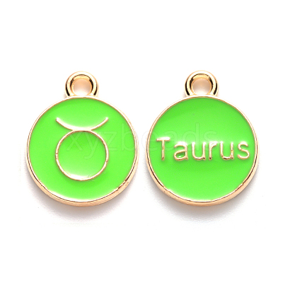 Alloy Enamel Pendants ENAM-S124-01B-06C-1