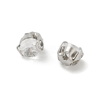 Round Stainless Steel Prong Settings STAS-M104-01A-1
