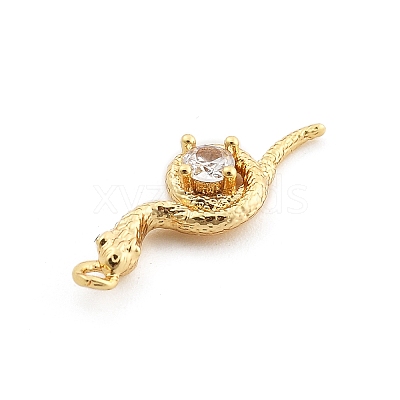 Brass Micro Pave Cubic Zirconia Pendants KK-M321-01C-G-1