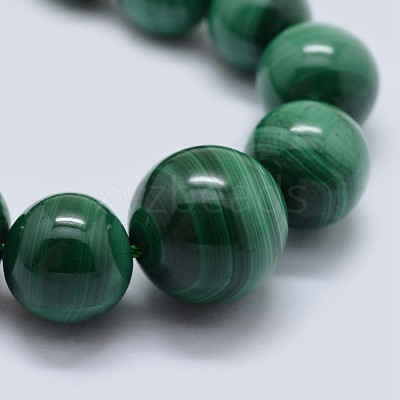 Natural Malachite Graduated Beaded Necklaces NJEW-F218-01A-1