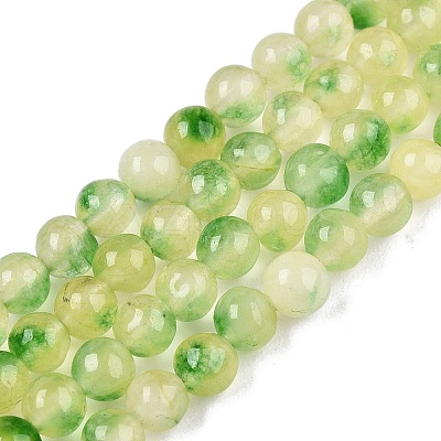 Dyed Natural White Jade Beads Strands G-T140-4mm-A05-1