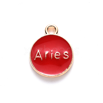 Alloy Enamel Pendants ENAM-S124-01A-07A-1