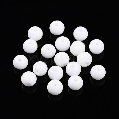 Opaque Solid Color Glass Beads X1-GLAA-N007-4mm-A01-1