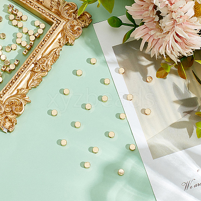 70Pcs Long-Lasting Plated Brass Beads KK-ME0002-06-1