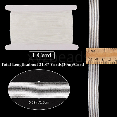 20M Transparent Nylon Knitted Fish Line Elastic Band OCOR-GF0003-59B-01-1