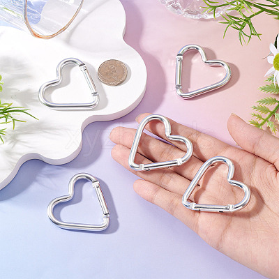 5Pcs Zinc Alloy Spring Gate Rings FIND-TA0009-73O-1