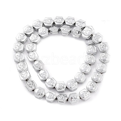 Electroplate Synthetic Non-magnetic Hematite Beads Strands G-I317-01F-1