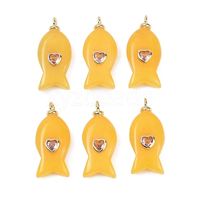 Dyed Natural White Jade Pendants G-Z134-06G-01-1