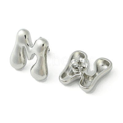 Rack Plating Brass Earrings EJEW-S222-01P-M-1