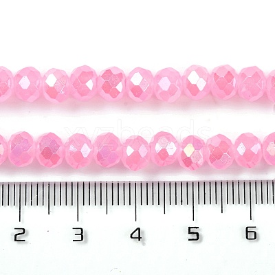 Baking Electroplate Glass Beads Strands LS-DGLA-A039-J10mm-B16-1