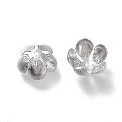 Non-Tarnish 304 Stainless Steel Bead Caps STAS-K194-14P-1