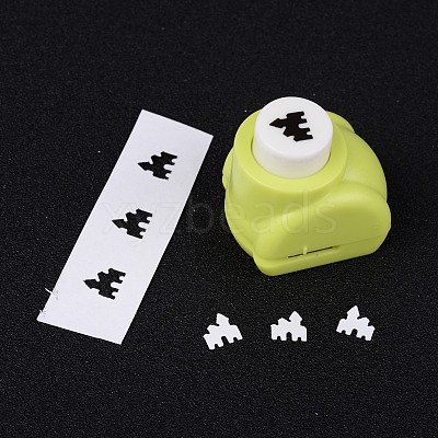 Random Single Color or Random Mixed Color Mini Plastic Craft Paper Punch Sets for Scrapbooking & Paper Crafts AJEW-L051-17-1