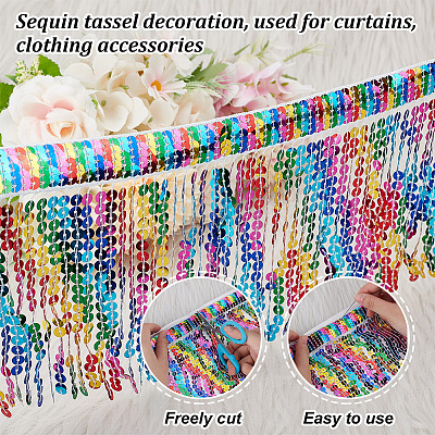 PET Tassel Trim DIY-WH0504-322A-1
