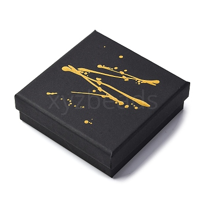 Hot Stamping Cardboard Jewelry Packaging Boxes LS-CON-B007-01C-1