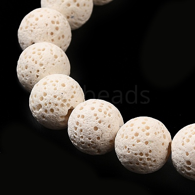 Natural Lava Rock Bead Strands G-L435-03-8mm-11-1