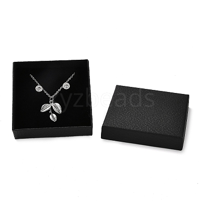 Square Cardboard Necklace Box CBOX-Q038-02F-1