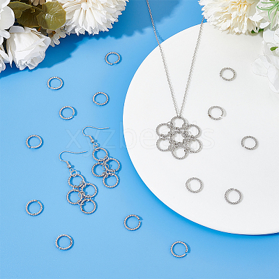 60Pcs 304 Stainless Steel Open Jump Rings STAS-UN0052-45-1