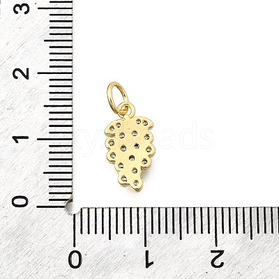 Brass Micro Pave Cubic Zirconia Pendants KK-F896-03D-G-1