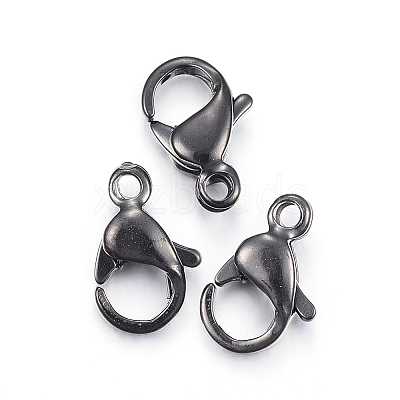 304 Stainless Steel Lobster Claw Clasps X-STAS-H353-E-02B-1