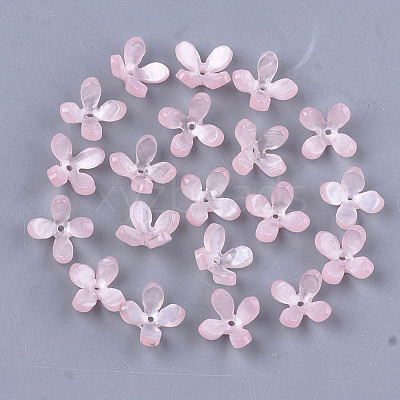 Cellulose Acetate(Resin) Bead Caps KK-S161-05B-1